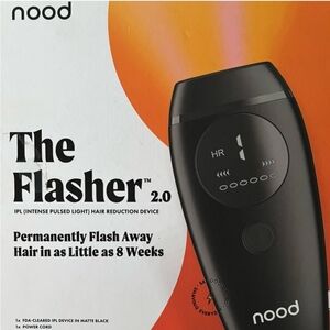 NIB- NOOD The Flasher 2.0 IPL Hair Reduction Device - Black- NEW!
